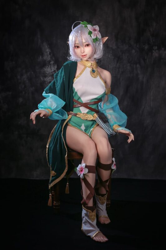 148cm 4ft10 B Cup Full Silicone Anime Elf Sex Doll Layla 16