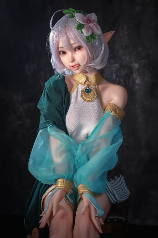 148cm 4ft10 B Cup Full Silicone Anime Elf Sex Doll Layla 19