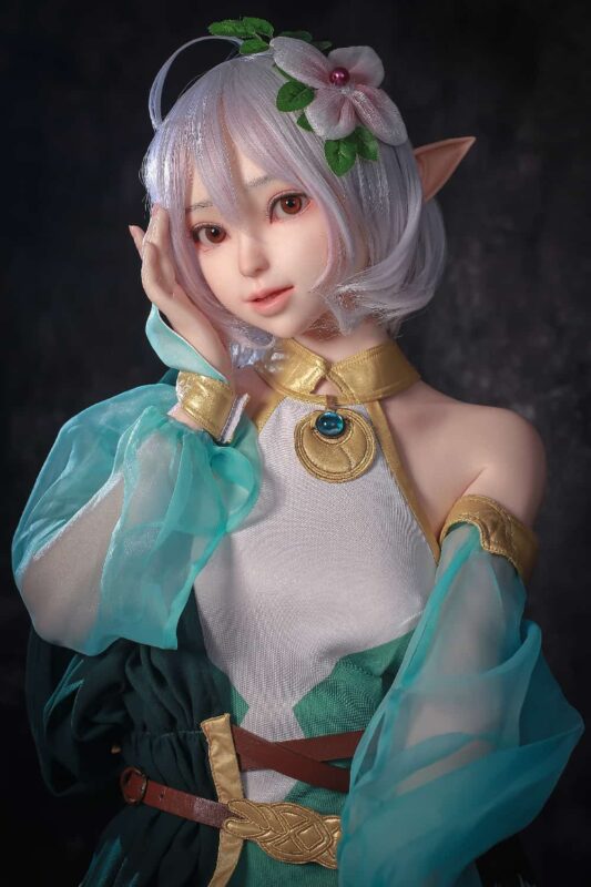 148cm 4ft10 B Cup Full Silicone Anime Elf Sex Doll Layla 20