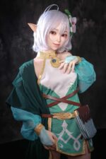 148cm 4ft10 B Cup Full Silicone Anime Elf Sex Doll Layla 23