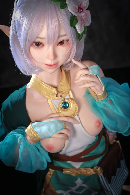 148cm 4ft10 B Cup Full Silicone Anime Elf Sex Doll Layla 25