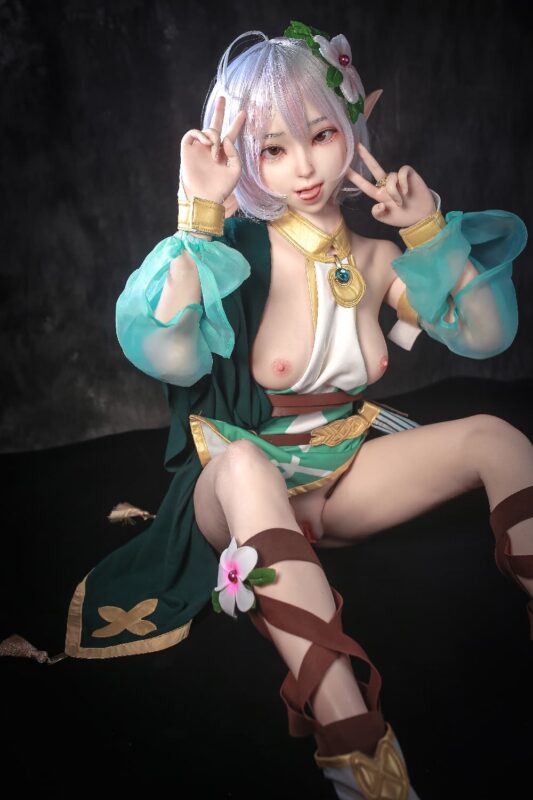148cm 4ft10 B Cup Full Silicone Anime Elf Sex Doll Layla 3