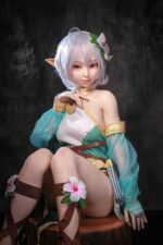 148cm 4ft10 B Cup Full Silicone Anime Elf Sex Doll Layla 8
