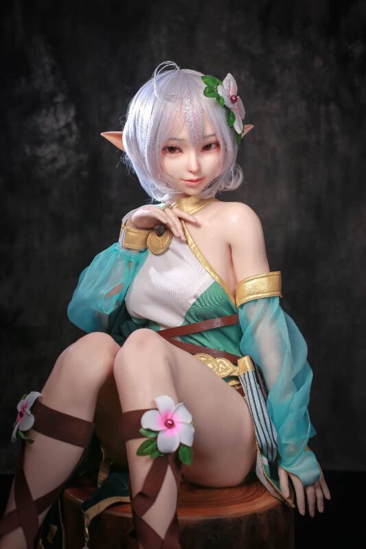 148cm 4ft10 B Cup Full Silicone Anime Elf Sex Doll Layla 8