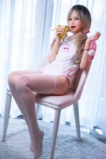148cm 4ft10 B Cup Full Silicone Sex Doll Rena With Movable Jaw 6