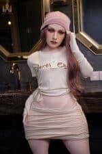 148cm 4ft10 B Cup Shemale Sex Doll Amelia Silicone Head Penis With Skeleton S14 1
