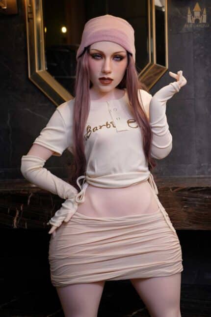 148cm 4ft10 B Cup Shemale Sex Doll Amelia Silicone Head Penis With Skeleton S14 3