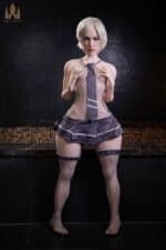 148cm 4ft10 B Cup Shemale Sex Doll Sophia Silicone Head Penis With Skeleton S16 2