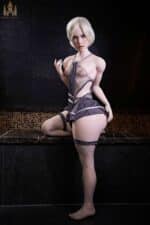 148cm 4ft10 B Cup Shemale Sex Doll Sophia Silicone Head Penis With Skeleton S16 4