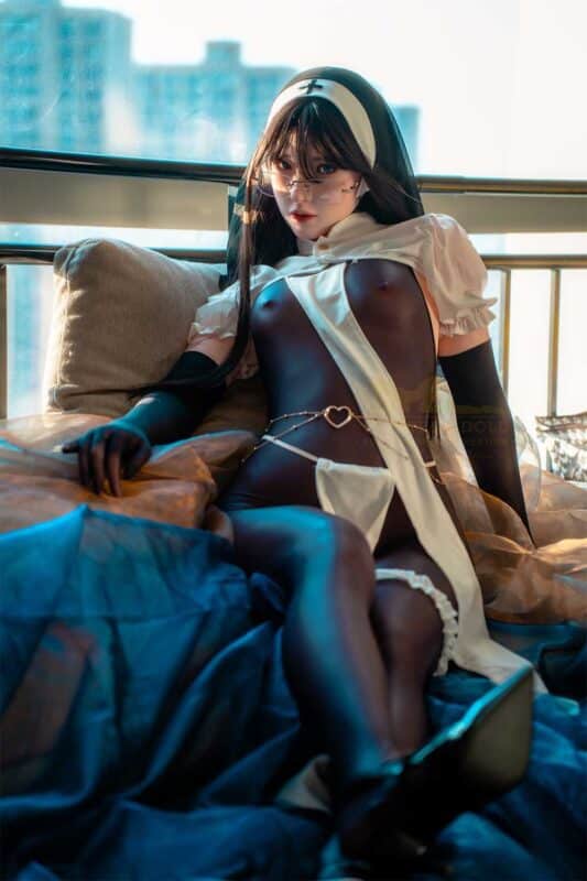 162cm 5ft4 Minus Full Silicone Sex Doll Raven Head S37 18