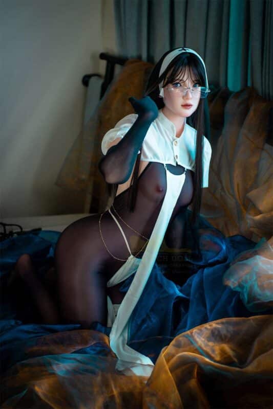 162cm 5ft4 Minus Full Silicone Sex Doll Raven Head S37 5
