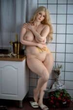 162cm 5ft4 Plus Natural Series Chubby Full Silicone Sex Doll Diya Head S13 25