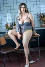162cm 5ft4 Plus Natural Series Chubby Full Silicone Sex Doll Priya Head S13 16
