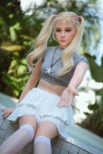 150cm 4ft11 A Cup Full Silicone Sex Doll Monica In Stock 26