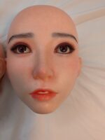 Kaiya full silicone doll attached hard silicone head closeup