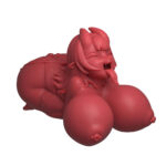 MRL Meru the Succubus original red silicone figure - manufacturer reference image