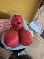 Actual pre-owned MRL Meru original silicone figure in its presentation box, photographed at Vivant Los Angeles