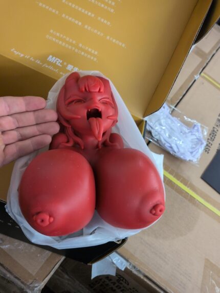 Actual pre-owned MRL Meru original silicone figure in its presentation box, photographed at Vivant Los Angeles